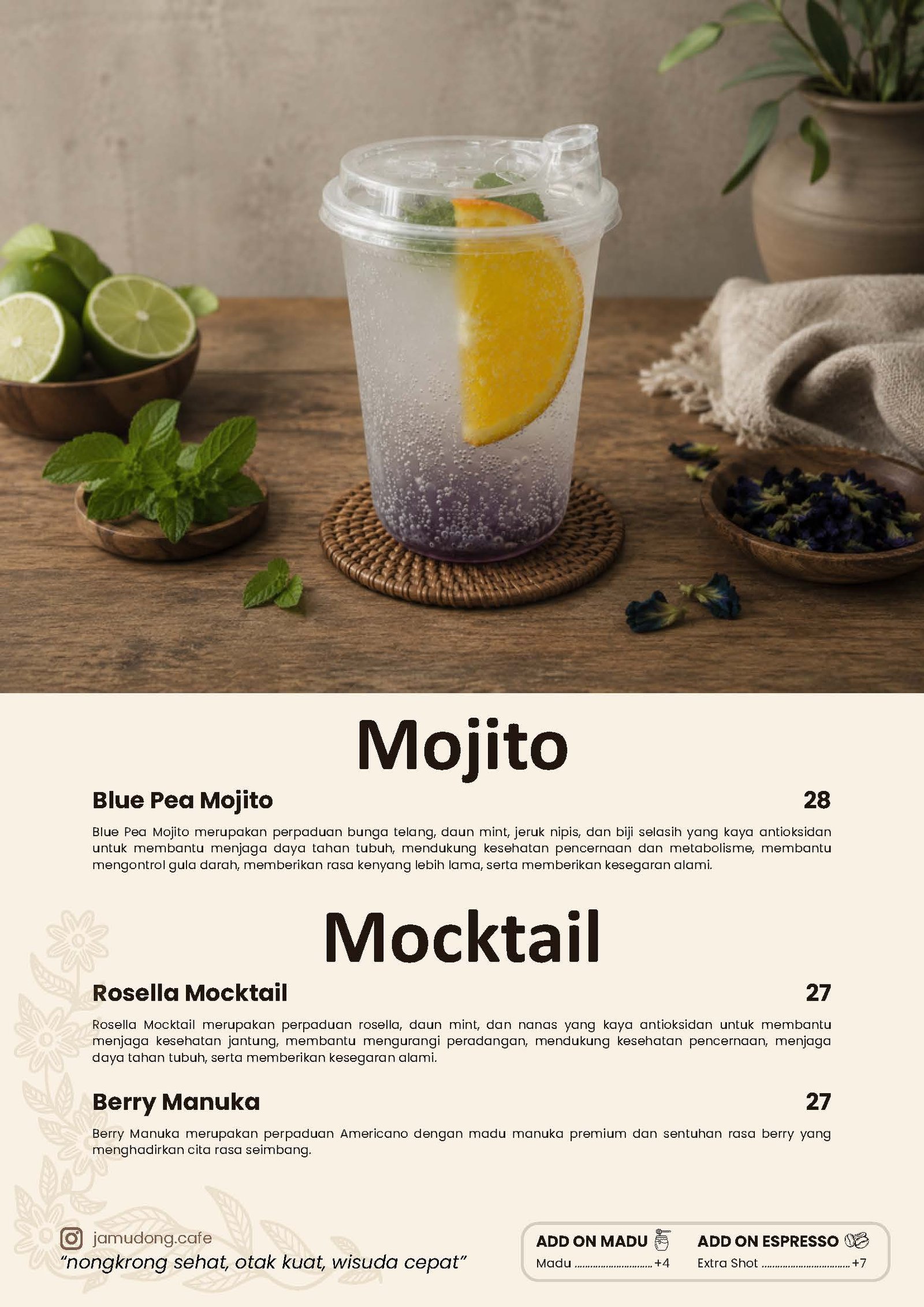 Blue Pea Mojito